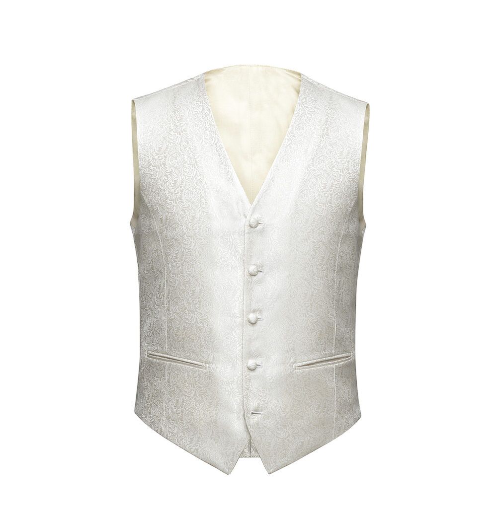 GL0002 Trouw gilet Ivoor heren - mannen