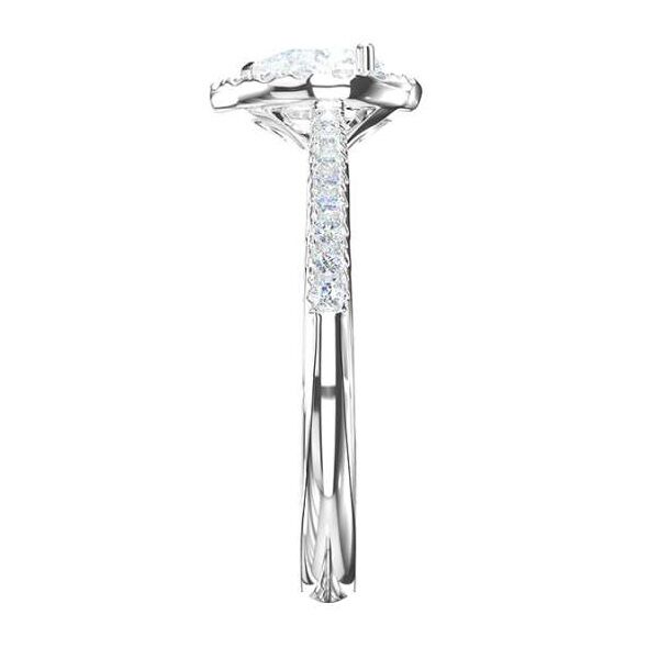 WGV0501E14 | Rich | Peer 0,77 ct | Witgoud | 14 karaat - Afbeelding 4