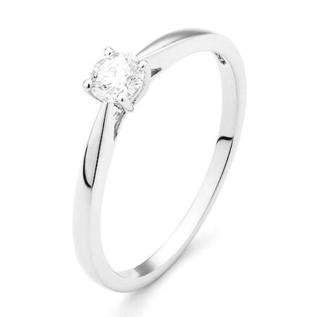plv0018e happy 0,25 ct platina Solitaire ring in platina met een briljant geslepen diamant verlovingsring kopen