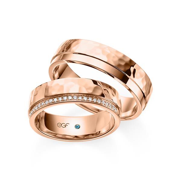 TR0629 in hamerslag glans rosé 6 mm - Afbeelding 4