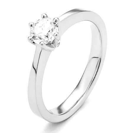 plv0051e princess 0,50 ct platina Solitaire ring in platina met een briljant geslepen diamant verlovingsring kopen