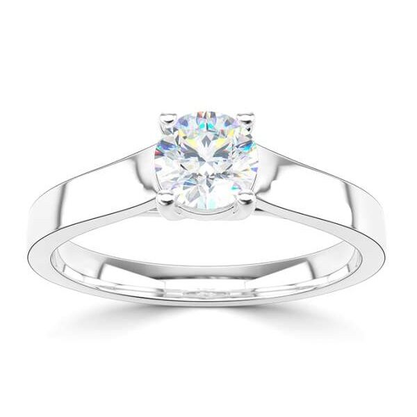 wgv0570e14 rich witte solitaire ring briljant 0,50 ct Solitaire ring diamanten ring verlovingsring trouwring met diamant