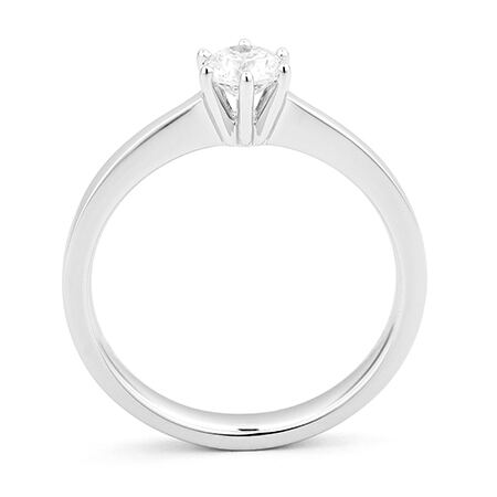 WGV0050E14 | Princess 0,40 ct | Witgoud | 14 karaat - Afbeelding 3