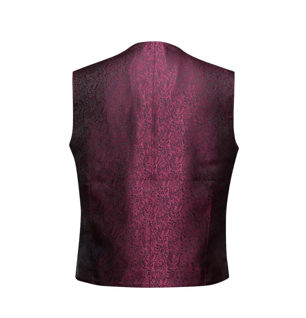 GL0006 Trouw gilet Bordeaux heren - mannen - Afbeelding 2