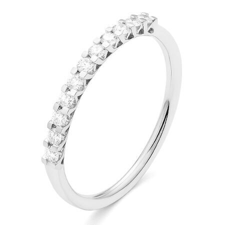 wgal001e18 class 0,25 ct witgoud 18 karaat alliance ring diamanten memmoire ring verlovingsring wit gouden dames trouwring met diamant voor vrouwen