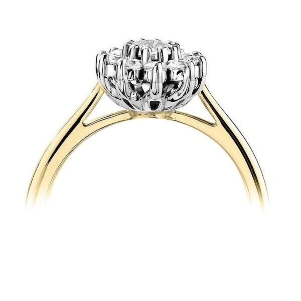 GGV0536E14 | Rich | Halo Ovaal diamant 0,80 ct | Geelgoud - Afbeelding 3