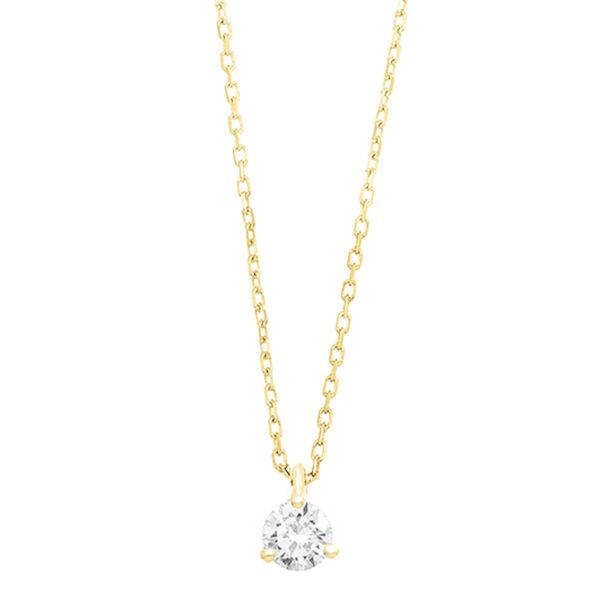 GGC0013E18 | Triat | 0,20 ct | Geelgoud | 18 karaat ketting met diamanten hanger in goud