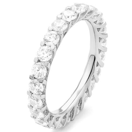 wgal008e18 class 2,05 ct witgoud 18 karaat alliance ring diamanten memmoire ring verlovingsring wit gouden dames trouwring met diamant voor vrouwen