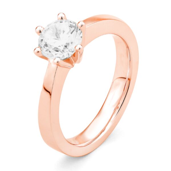 rgv0060e14 princess 0,70 ct rose goud 14 karaat