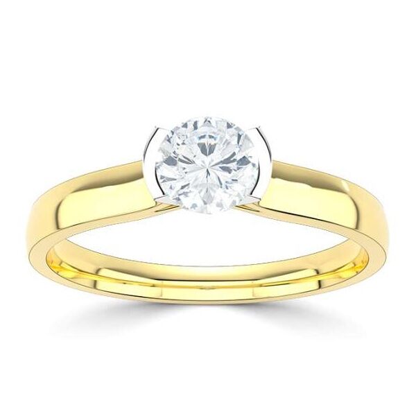 ggv0574e14 rich solitaire ring 14 k geelgoud 0,50 ct Solitaire ring diamanten ring verlovingsring trouwring met diamant