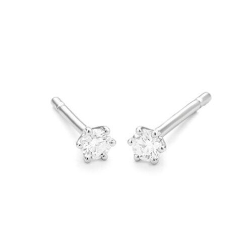 WGO0010E18 | Princes | 0,40 ct | Witgoud | 18 karaat oorbellen met briljant geslepen diamanten oorknoppen