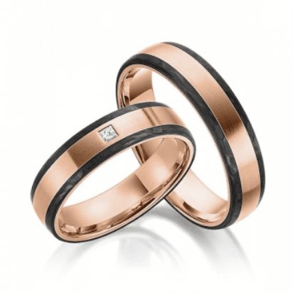 Trouwringen TR0487 Roodgoud
