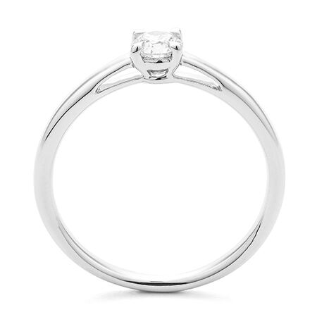 WGV0005E18 | Hearts 0,30 ct | Witgoud | 18 karaat - Afbeelding 2