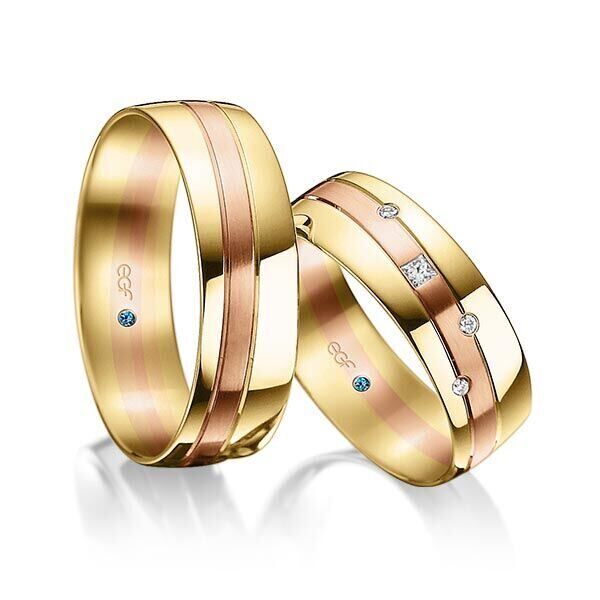 TR0740 in wit met rosé mat glans 7 mm - Afbeelding 2