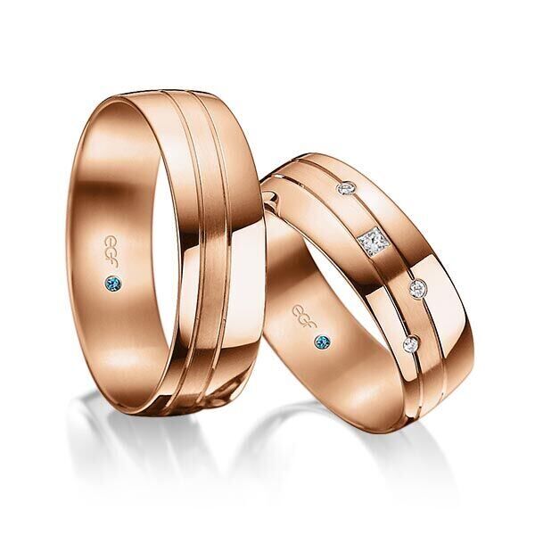 TR0740 in wit met rosé mat glans 7 mm - Afbeelding 8