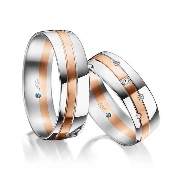 TR0740 in wit met rosé mat glans 7 mm - Afbeelding 12