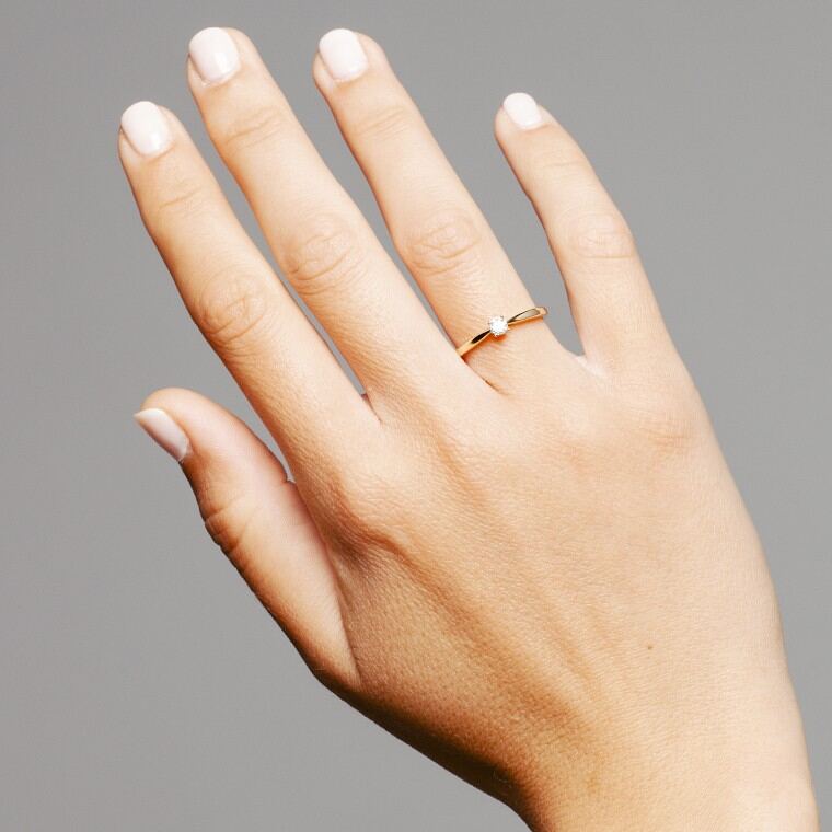 GGV0027E14 | Happy 0,15 ct | Geelgoud | 14 karaat - Afbeelding 3