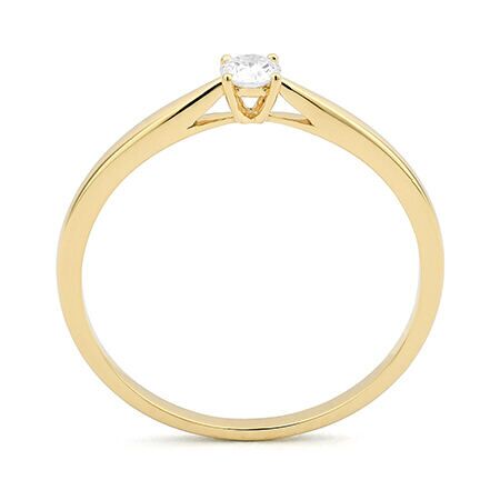 GGV0027E14 | Happy 0,15 ct | Geelgoud | 14 karaat - Afbeelding 2