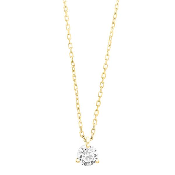 GGC0014E18 | Triat | 0,25 ct | Geelgoud | 18 karaat ketting met diamanten hanger in goud