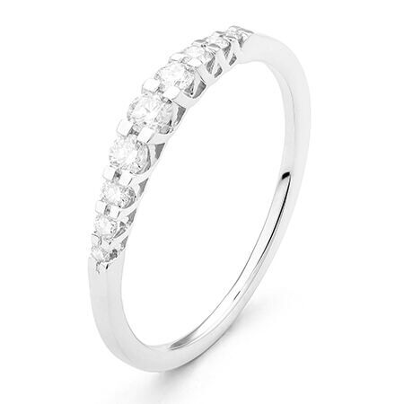 wgal009e18 clas 0,25 ct witgoud 18 karaat alliance ring diamanten memmoire ring verlovingsring wit gouden dames trouwring met diamant voor vrouwen