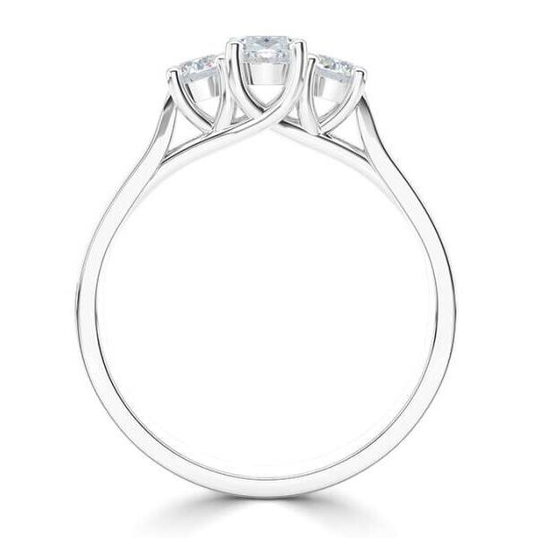 WGV0509E18 | Rich | Ovaal 3 steens 0,82 ct | Witgoud - Afbeelding 3