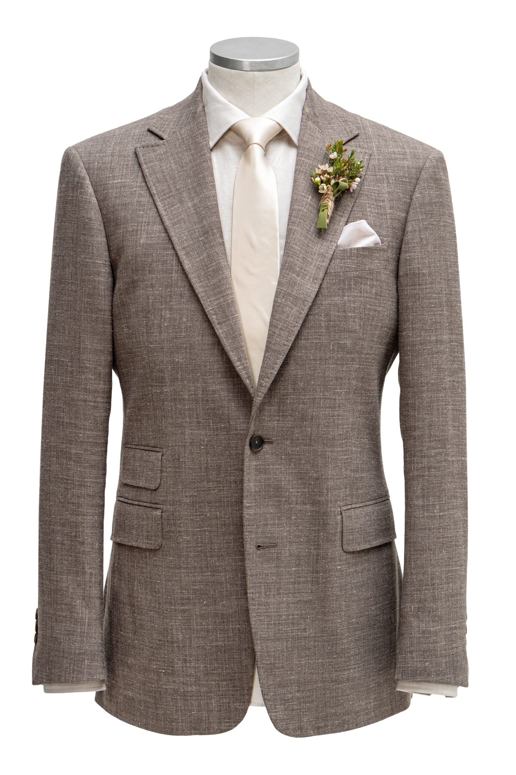 mtp12 maatpak trouwpak taupe bruin