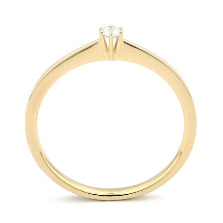 GGV0053E14 | Princess 0,05 ct | Geelgoud | 14 karaat - Afbeelding 2