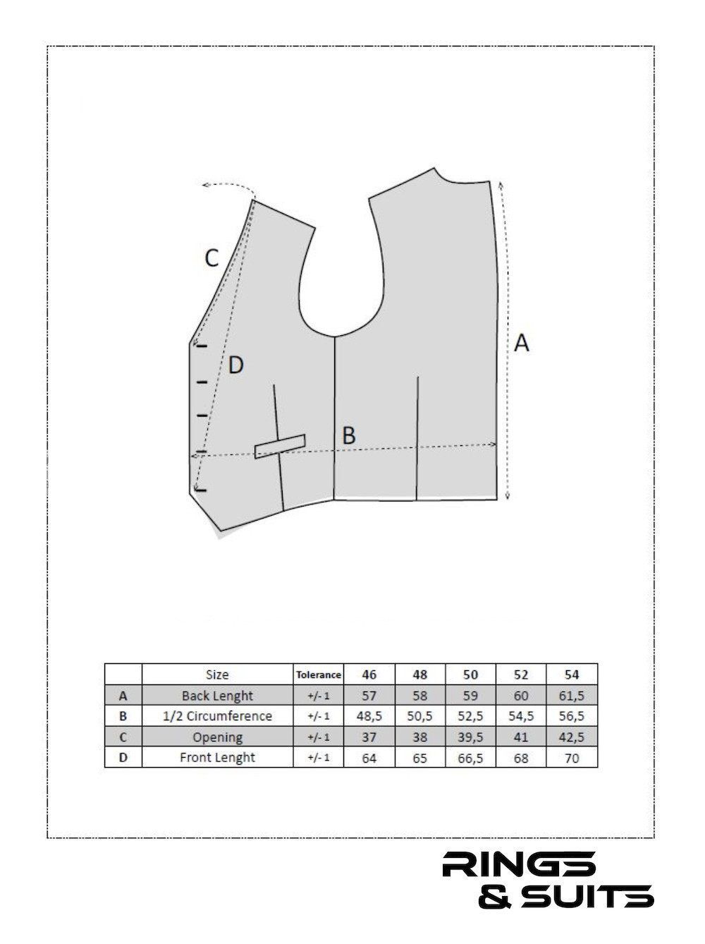 GL0007 Trouw gilet Donker blauw heren - mannen - Afbeelding 3