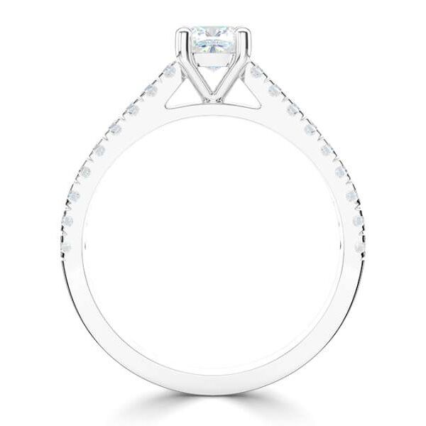 WGV0518E18 | Rich | Cushion 1,24 ct | 18 krt Witgoud - Afbeelding 3