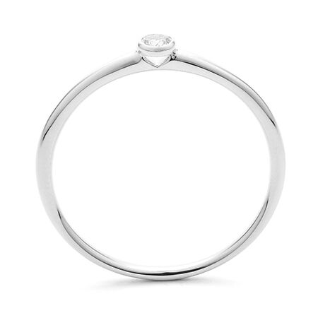 WGV0199E14 | Circle 0,05 ct | Witgoud | 14 karaat - Afbeelding 2