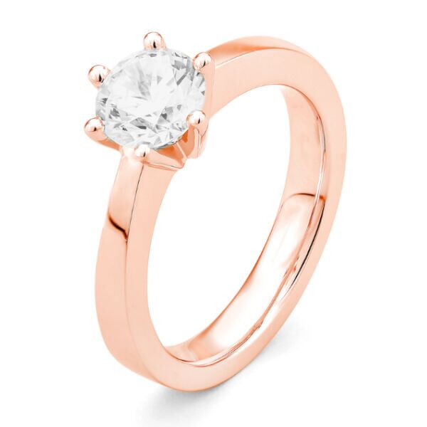 rgv0060e14 princess 0,70 ct rose goud 14 karaat