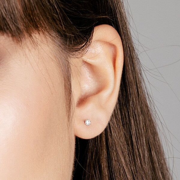 WGO0045E14 | Princes | 0,15 ct | Witgoud | 14 karaat - Afbeelding 2