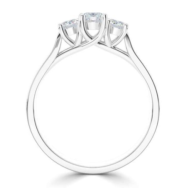 WGV0509E18 | Rich | Ovaal 3 steens 0,82 ct | Witgoud - Afbeelding 3